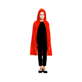 CAPA PUNTO CAPUCHA ROJA INFANTIL